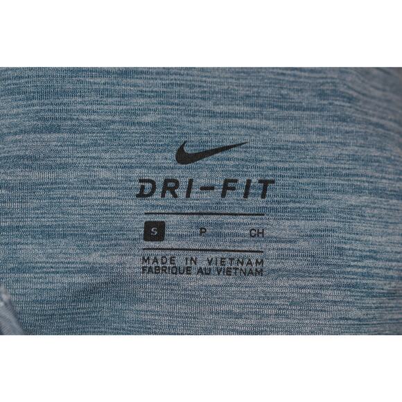 NIKE $80 Dri-Fit Blue Space-Dye All-In Tight Workout Ankle Leggings Small - Picture 3 of 3